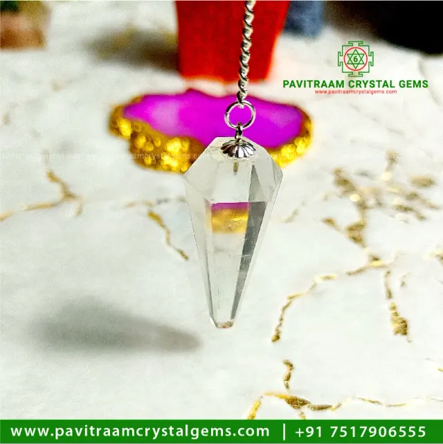 Clear Quartz Pendulum